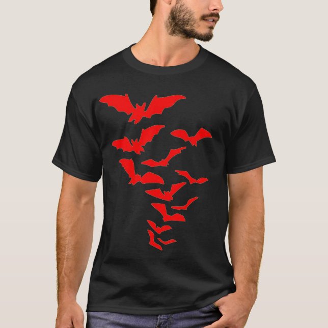 T-shirt battes rouges (Devant)
