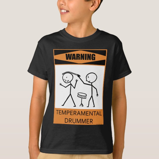 T-shirt Batteur capricieux d'avertissement (Devant)