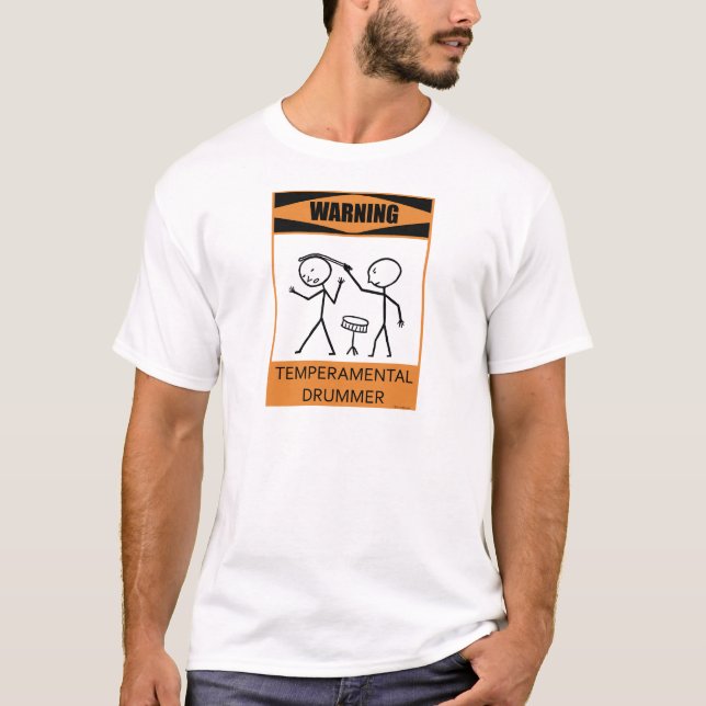 T-shirt Batteur capricieux d'avertissement (Devant)
