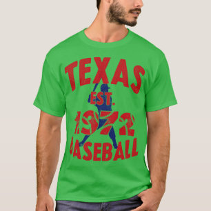 T-shirt Batteur de base-ball Texas Est 1972 Vintage