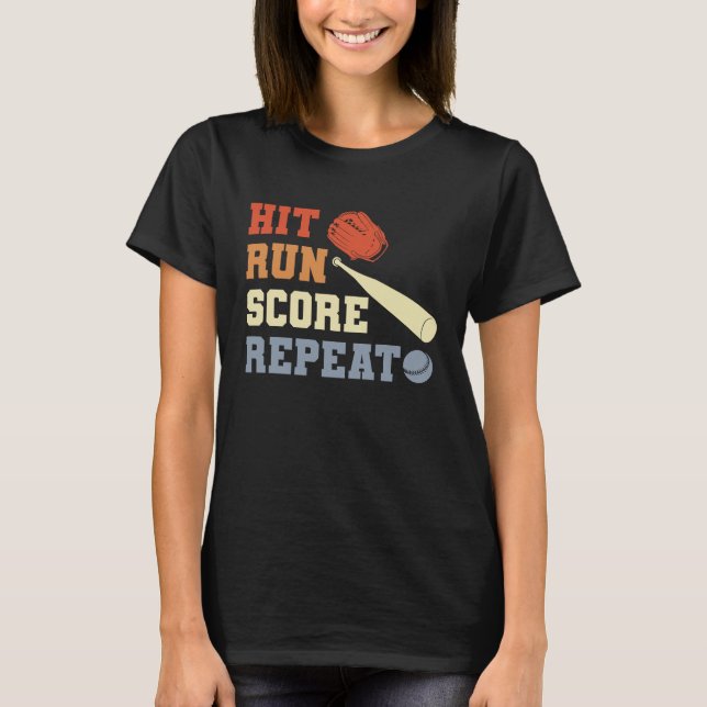 T-shirt Batteur de baseball (Devant)