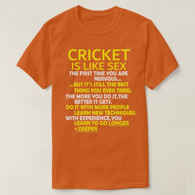 T-shirt Batteur de cricket (Design devant)