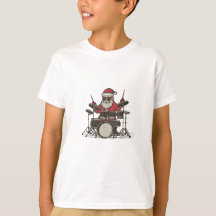 Batteur de Noël Drôle Vintage Santa Jouant du Tamb
