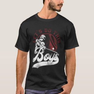 T-shirt Batteur De Ventilateurs De Baseball Faisons Ça
