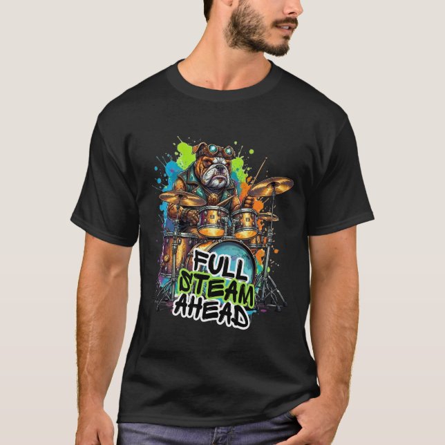 T-shirt Batteur - En Avant Toute  (Devant)