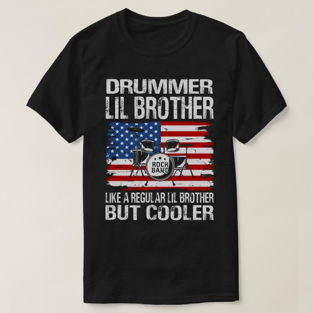 T-shirt Batteur FRÈRE LIL Comme un FRÈRE LIL régulier seul (Design devant)