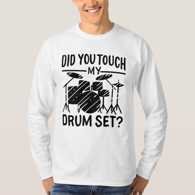 T-shirt Batteur - Ma batterie (Devant)