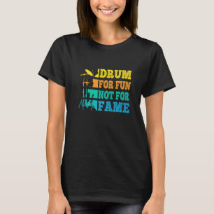 T-shirt Batteur Rétro Tambour Vintage Pour Amusement Pas P