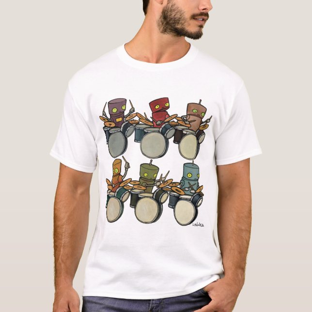 T-shirt Batteurs de robot (Devant)