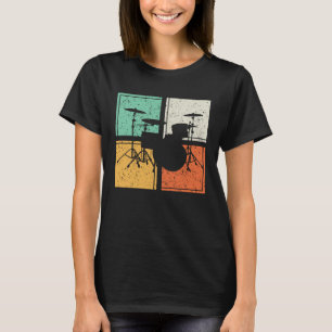 T-shirt Batteurs rochers sur Tambour et Baguettes pour Bat