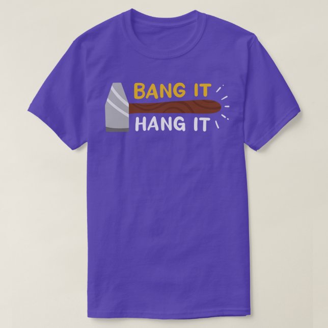 T-shirt Battez-Le Et Accrochez-Le (Design devant)