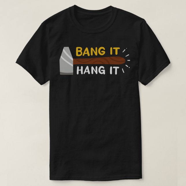 T-shirt Battez-Le Et Accrochez-Le (Design devant)