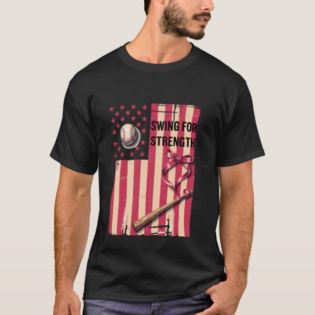 T-shirt Battez pour la force Baseball (Devant)
