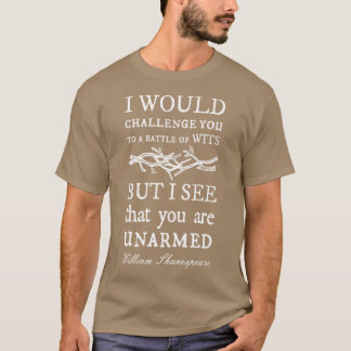 T-shirt Battle of Wits A Sarcastic Funny William Shakespea