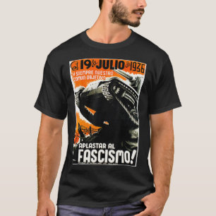 T-shirt Battle Tank Espagnol Guerre civile Antifasciste Ca