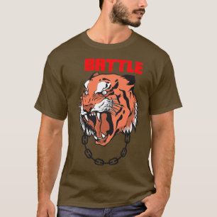 T-shirt Battle Tiger