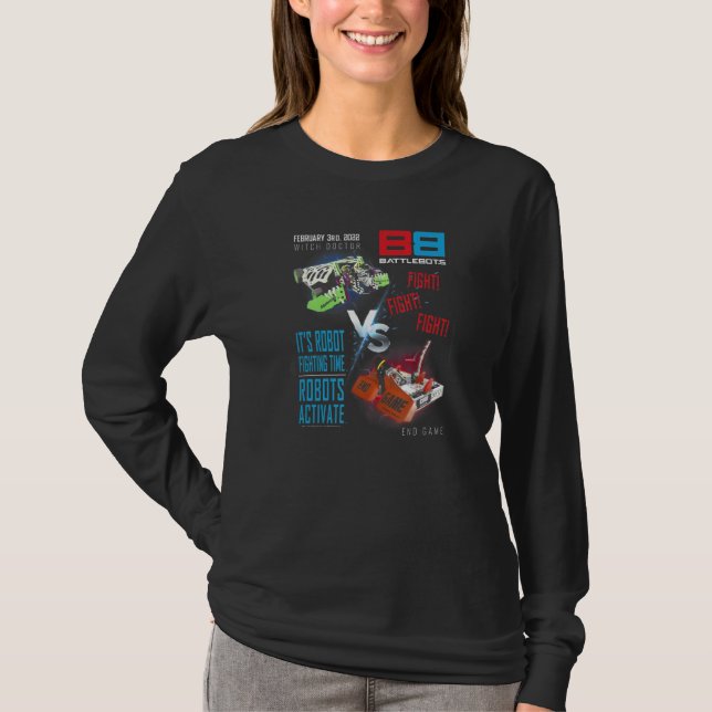 T-shirt Battlebots 3 février Principal événement sorcière (Devant)