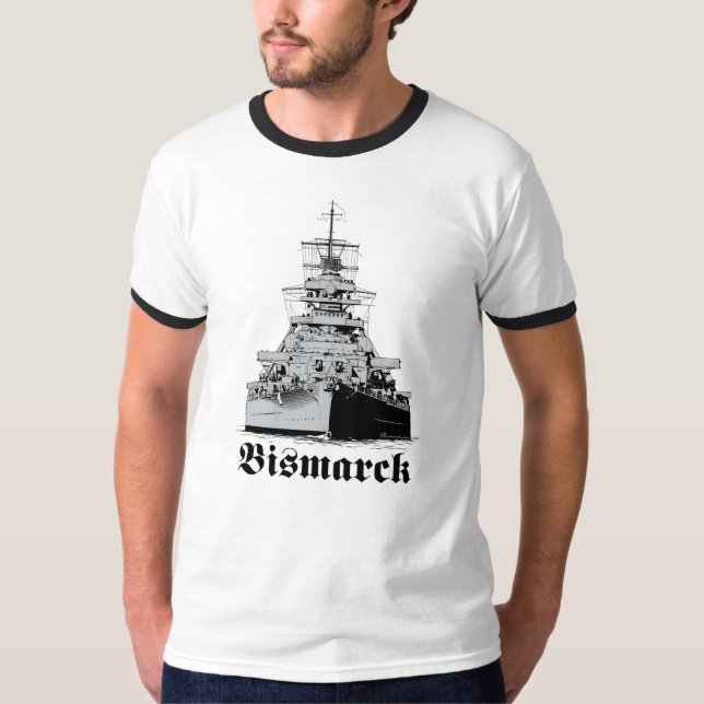 T-shirt Battleship Bismarck (Devant)
