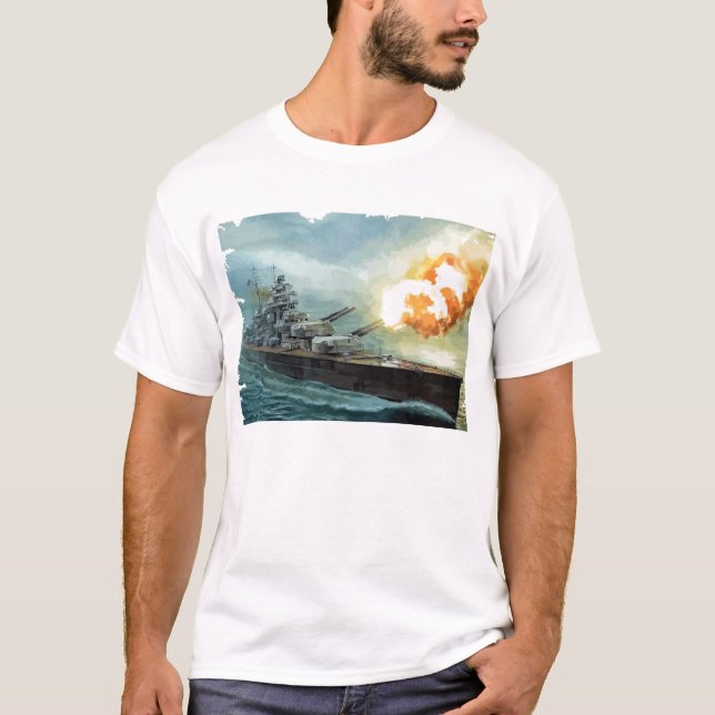 T-SHIRT BATTLESHIP-BISMARCK (Devant)