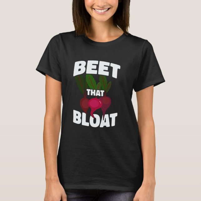 T-shirt Battre ce gonflement Nutrition végétalienne à base (Devant)