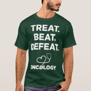 T-shirt battre la défaite Oncologie Infirmières Médecins P