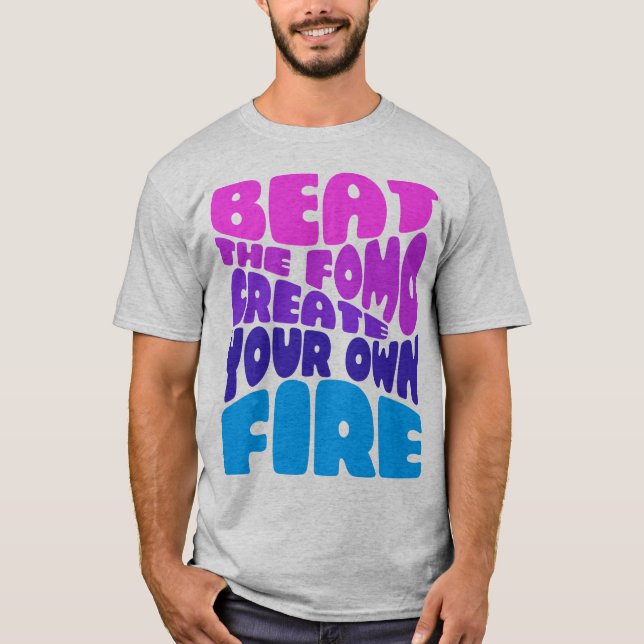 T-shirt Battre la forme - pinky violet typographie (Devant)