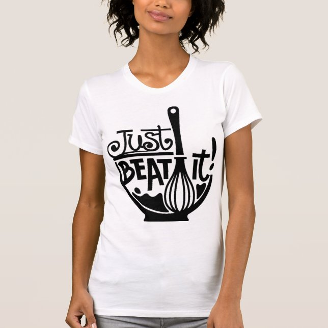 T-shirt Battre Le Pun, Cuisinier À Whisk (Devant)