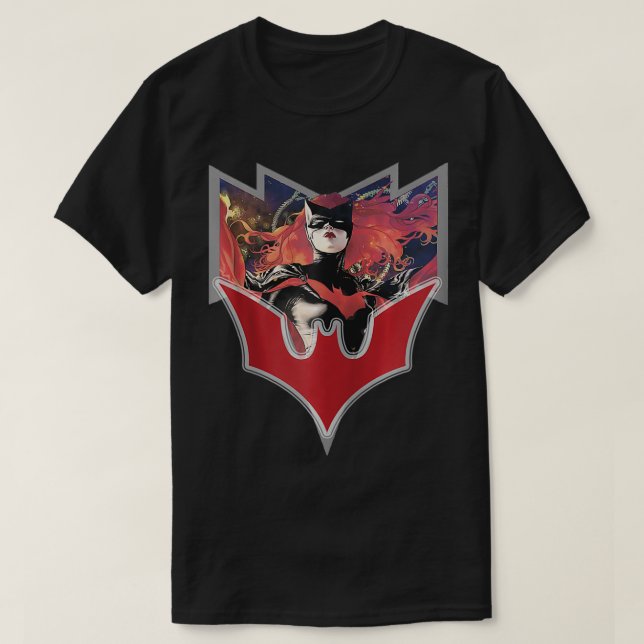 T-shirt Batwoman US DC + Logo Elegy Zip (Design devant)