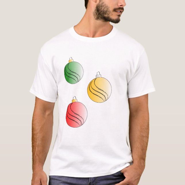 T-shirt Baubales de Noël (Devant)