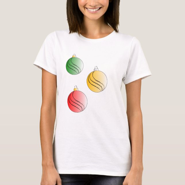 T-shirt Baubales de Noël (Devant)