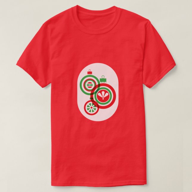T-shirt Baubles de Noël (Design devant)