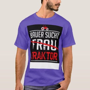 T-shirt Bauer tel tracteur noir