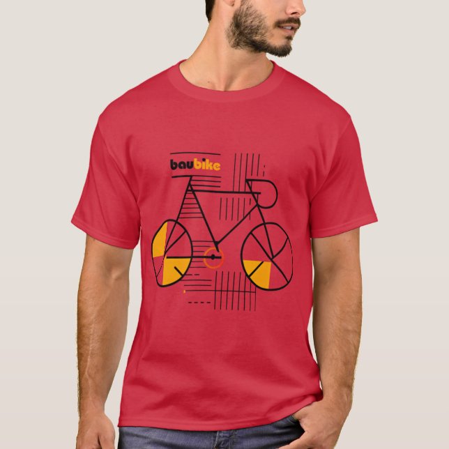 T-shirt Bauhaus Bike Design for a Lover of Contemporary Ar (Devant)