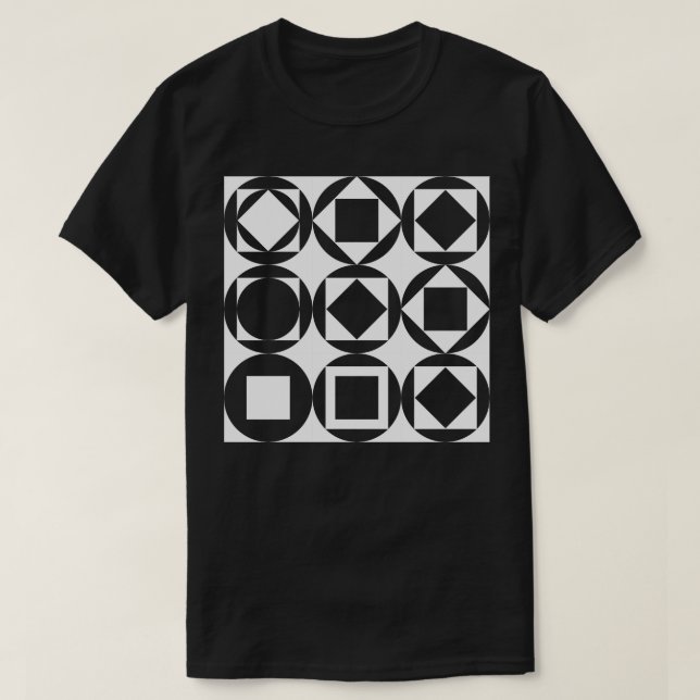 T-shirt Bauhaus Carrés (Design devant)