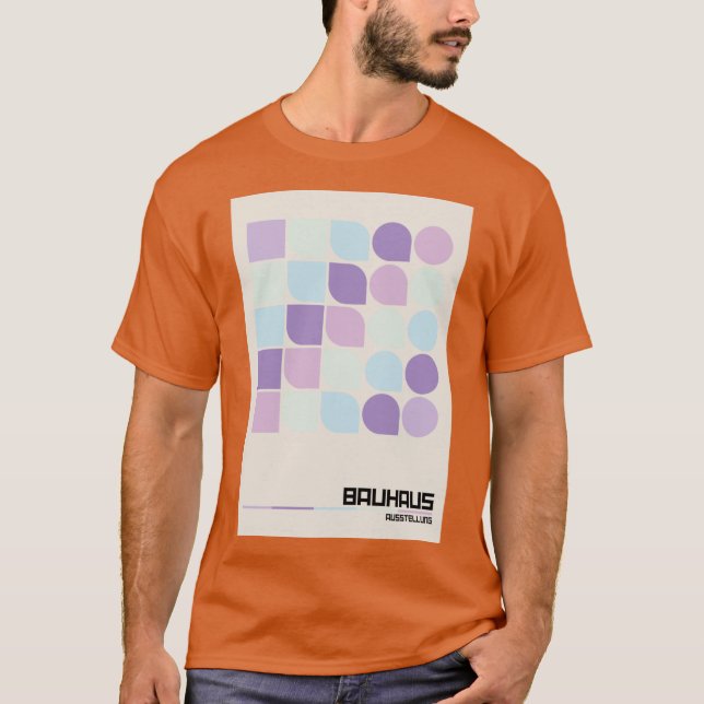 T-shirt Bauhaus homage Modern Gallery Abstrait Colorful Sh (Devant)
