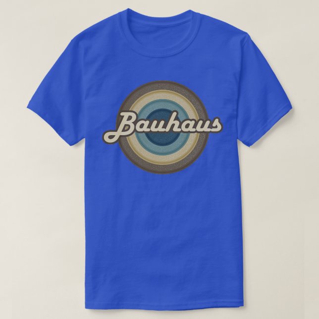T-shirt Bauhaus Vintage Crayon (Design devant)