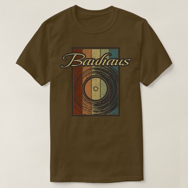 T-shirt Bauhaus Vynil Silhouette (Design devant)