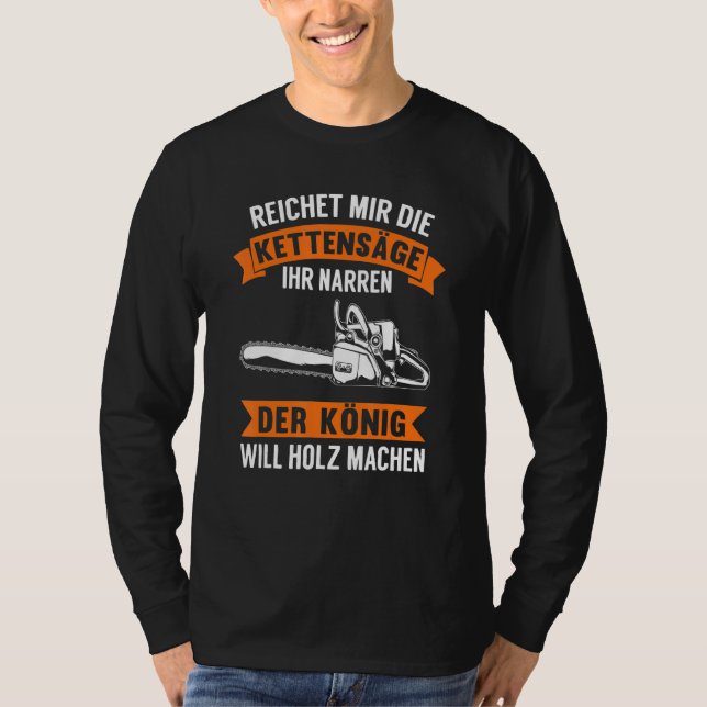 T-shirt Baumfäller Forestry Ax Dit Saw Chainsaw Woodcu (Devant)