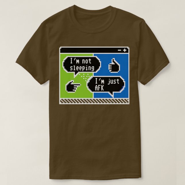 T-shirt Bavardage Pixelé La confession de l'AFK 1 (Design devant)
