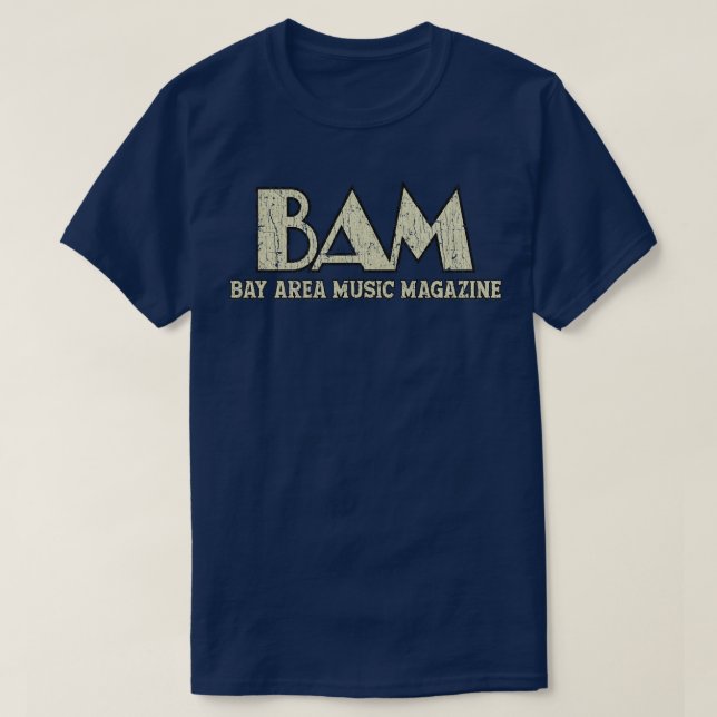 T-shirt Bay Area Music BAM 1976 (Design devant)