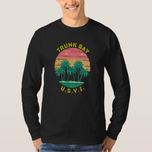 T-shirt Bay de Tronc Rétro Souvenir de Vacances Arbre Palm