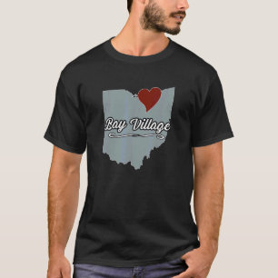 T-shirt BAY VILLAGE Ohio OH Ville État USA Cadeau Souven