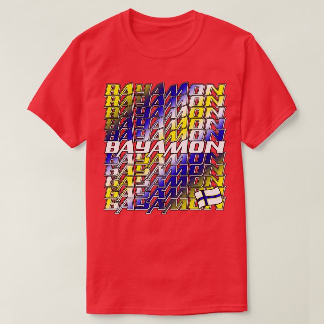 T-shirt Bayamon Cascade texte 2 (Design devant)