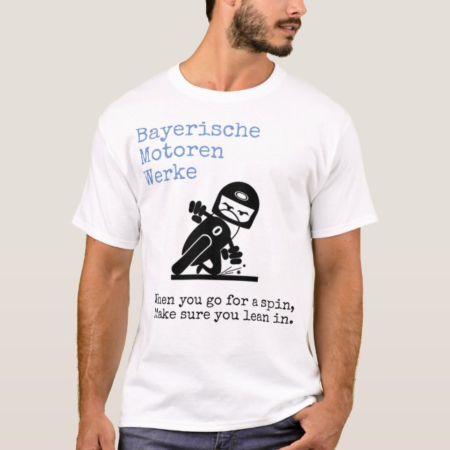 T-shirt Bayerische Motoren Werke Lean in (Devant)