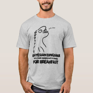 T-shirt bayésien de dinosaure pour des