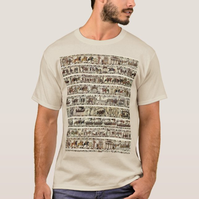 T-shirt BAYEUX TAPESTRY 1066 Bataille d'Hastings (Devant)