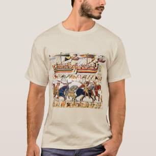 T-SHIRT BAYEUX, TAPISSERIE NORMAN KNIGHTS, NAVIRES VIKING,