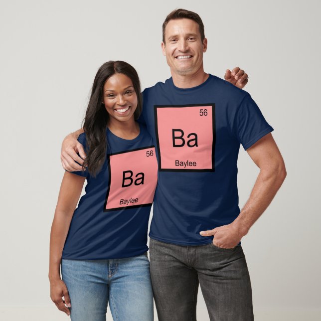 T-shirt Baylee Nom Chimie Élément Tableau Périodique (Unisexe)
