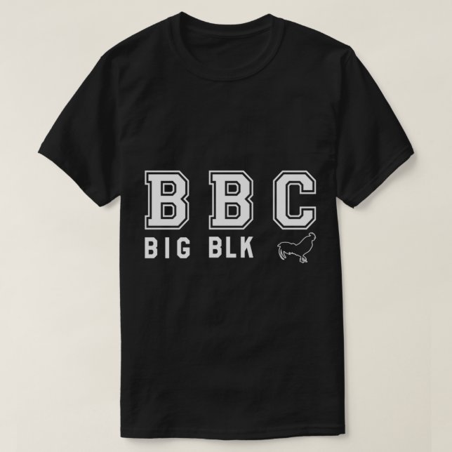 T-shirt BBC (GRANDE liste noire _) (Design devant)
