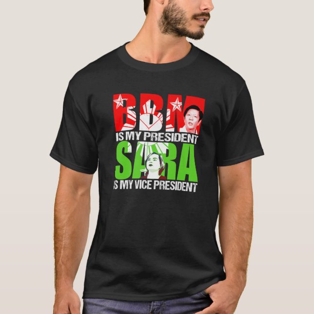 T-shirt BBM 2022 Bongbong Marcos Inday Sara Duterte Pour P (Devant)
